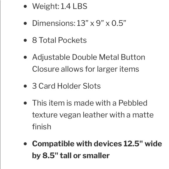 Vegan Leather Clutch - Brand New - Picture 2 of 3